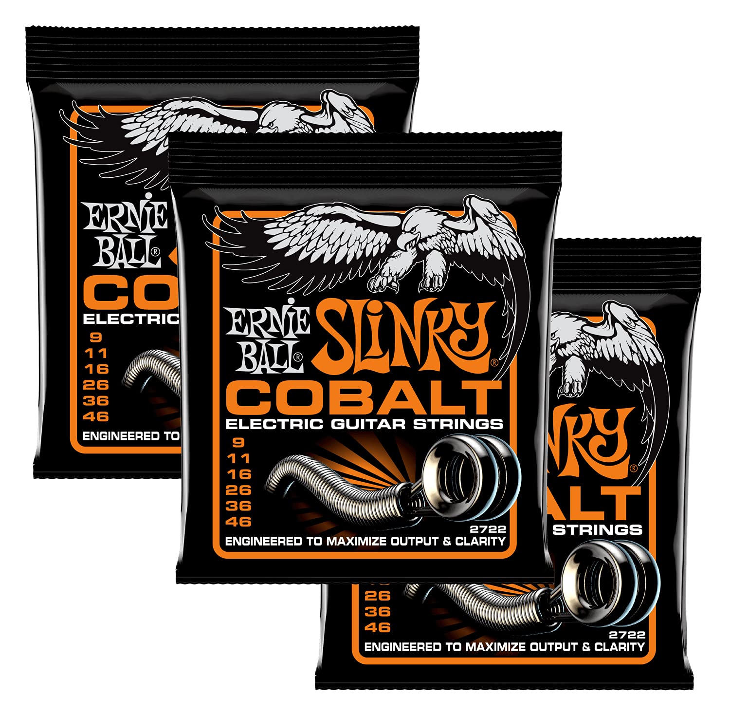 Ernie Ball Cobalt Hybrid Slinky 3-Pack